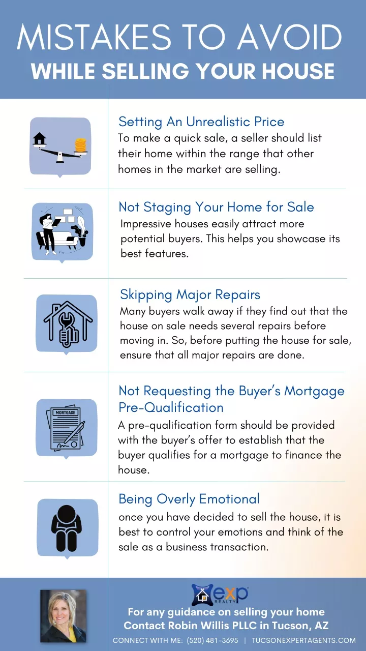 mistakes to avoid while selling your house