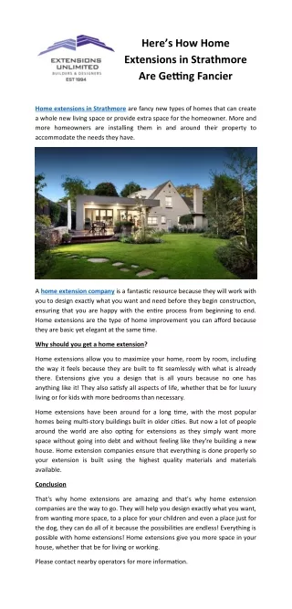 here s how home extensions in strathmore