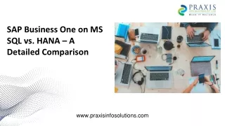 sap business one on ms sql vs hana a detailed