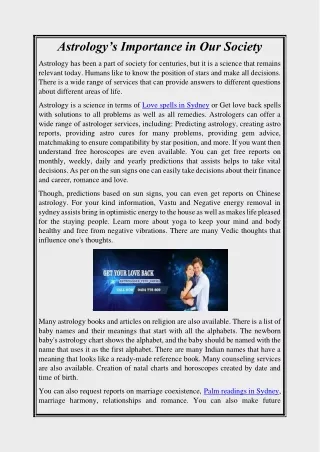 Astrology’s Importance in Our Society