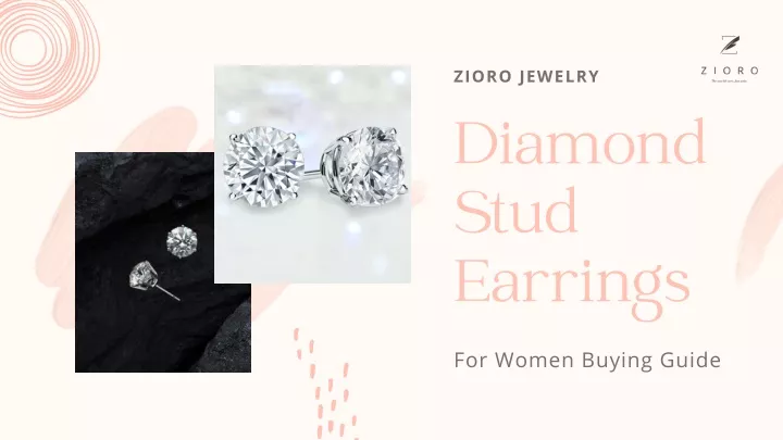 zioro jewelry diamond stud earrings