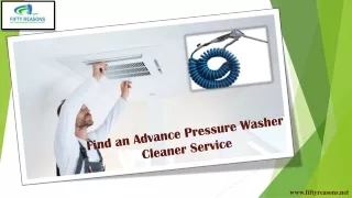 Find an Advance Pressure Washer Cleaner Service