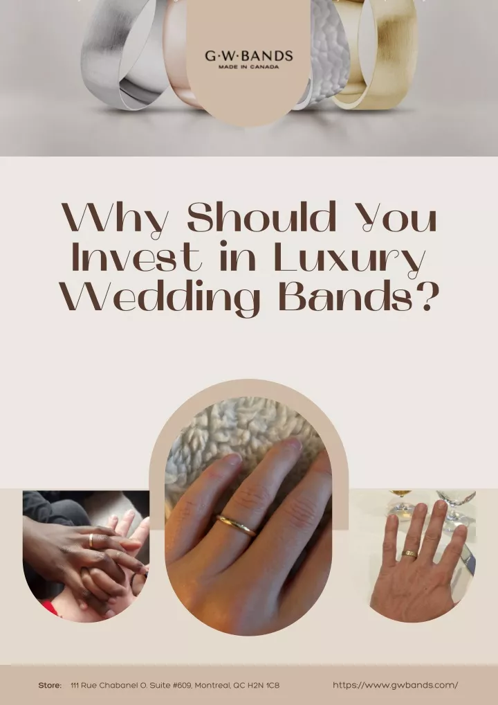 why should you invest in luxury wedding bands