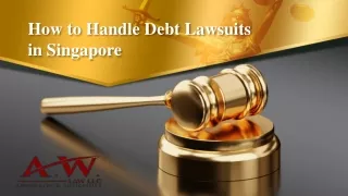 How to Handle Debt Lawsuits in Singapore