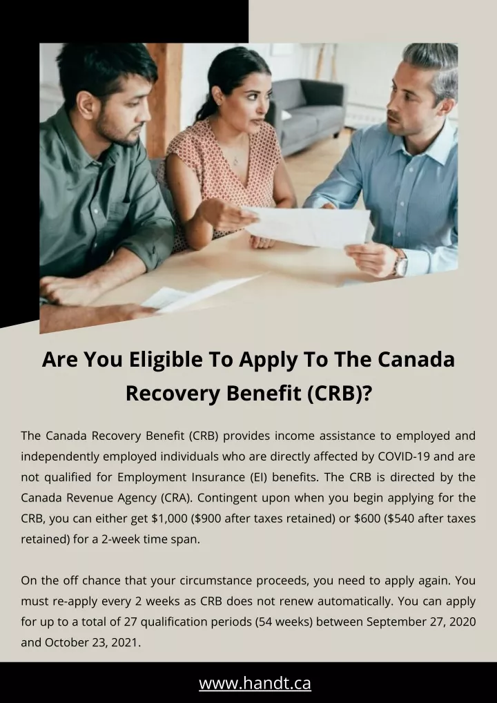 are you eligible to apply to the canada recovery