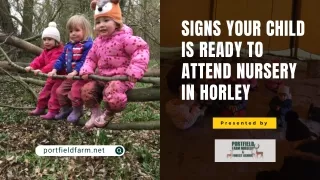 Signs Your Child Is Ready To Attend Nursery In Horley