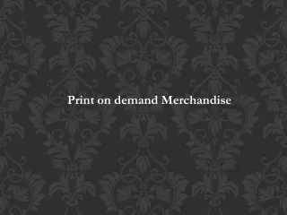 Print on demand Merchandise
