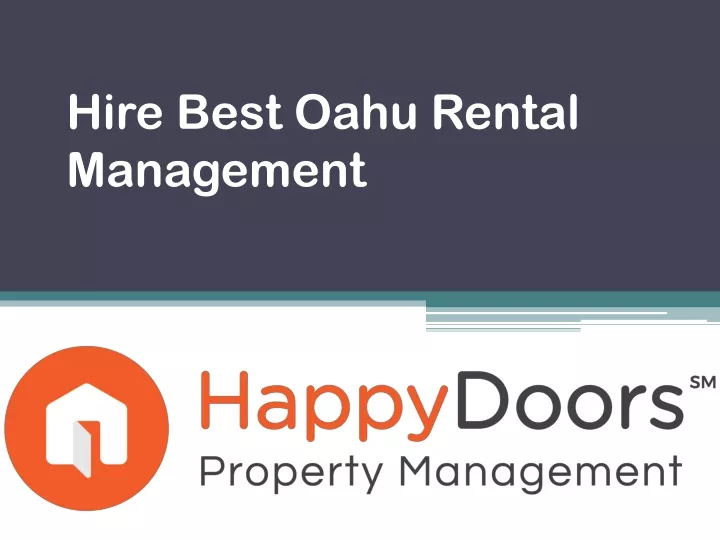 hire best oahu rental management