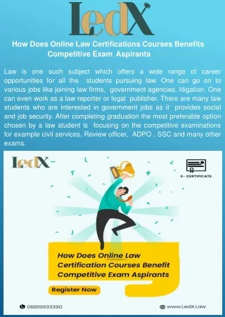 how does online law certifications courses