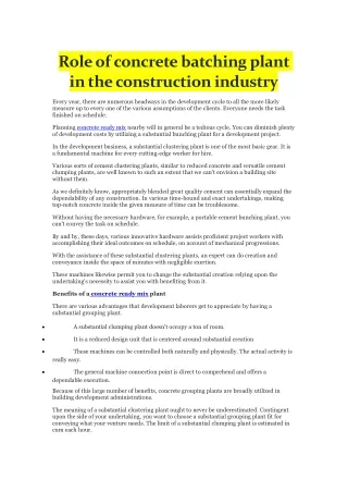 roleofconcretebatchingplant
