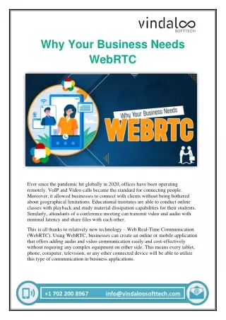 why your business needs webrtc