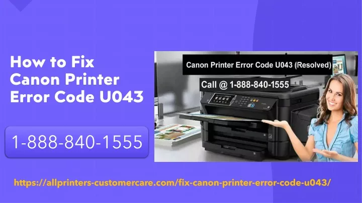 how to fix canon printer error code u043