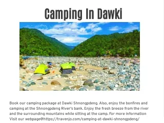 camping in dawki