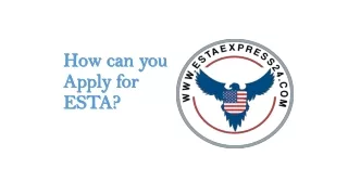 How can you Apply for ESTA