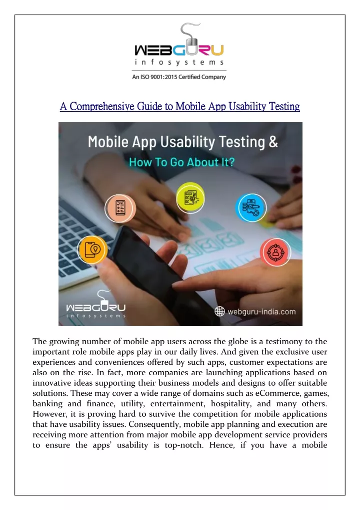 a comprehensive guide to mobile app usability