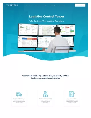 Logistics Control Tower Dashboard _ Fretron