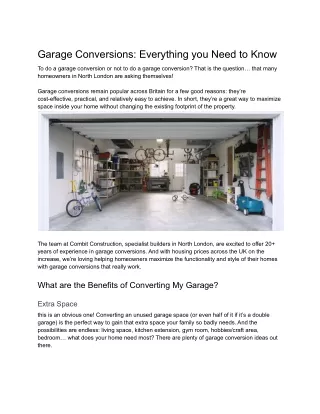 garage conversions everything you need to know