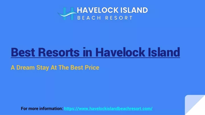 best resorts in havelock island