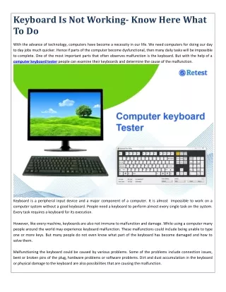 keyboard is not working know here what to do