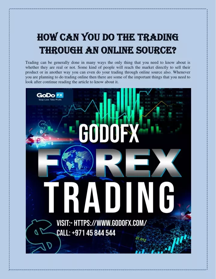 how can you do the trading