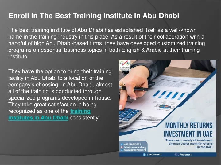 enroll in the best training institute