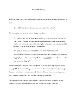 content marketing