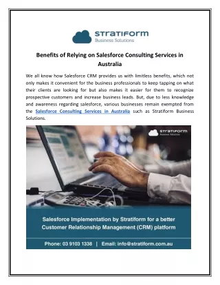 Salesforce Consulting Services in Australia