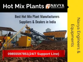 Best Hot Mix Plant Manufacturers, Suppliers & Dealers in India |  91-9855597851