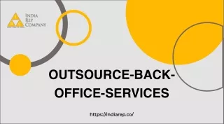 Find the Best Outsourced Business Processes Service – India Rep