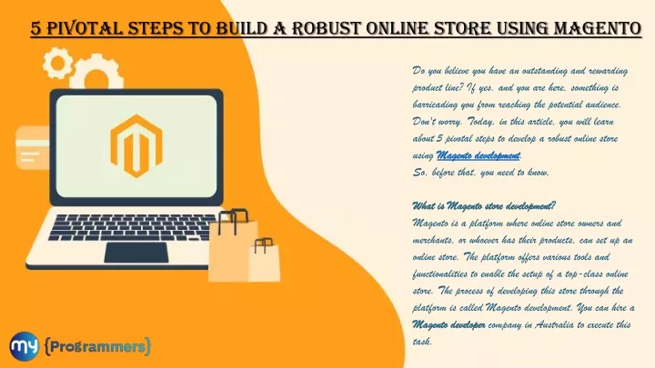 5 pivotal steps to build a robust online store