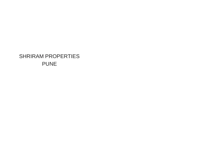 shriram properties pune