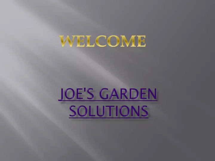 joe s garden solutions