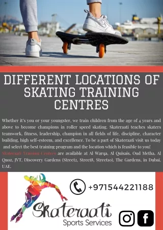 Different Locations of Skating Training Centres