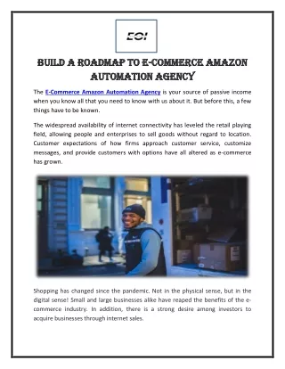 Build A Roadmap to E-Commerce Amazon Automation Agency