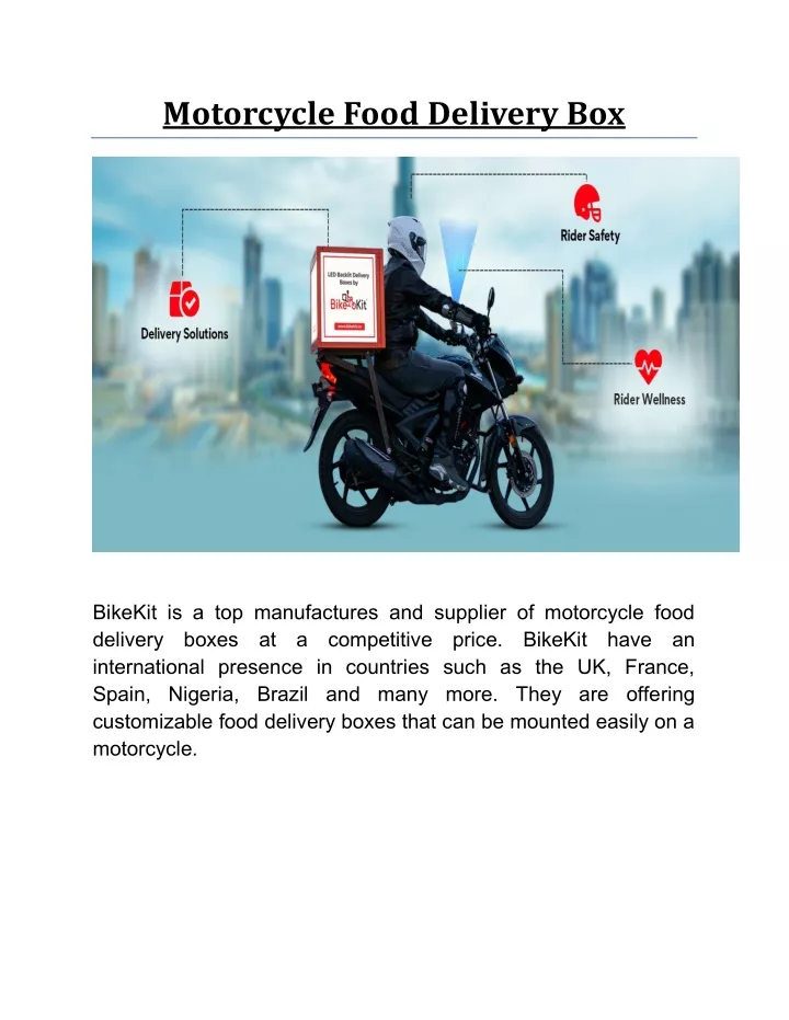 motorcycle food delivery box