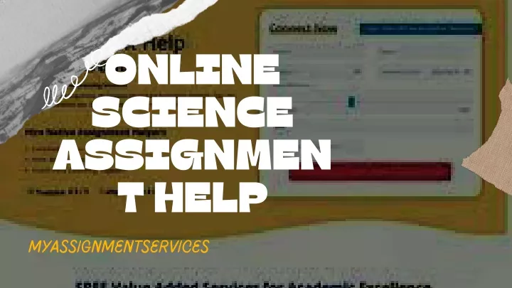 online science assignmen t help