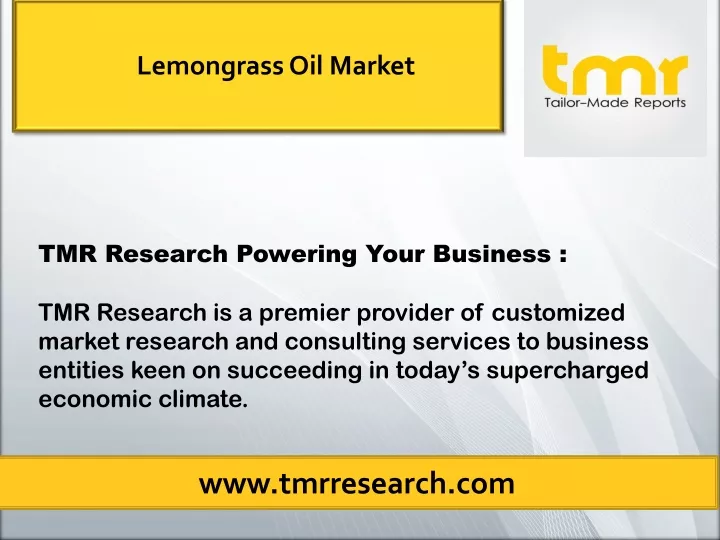 lemongrass oil market