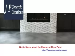 get to know about the basement floor paint