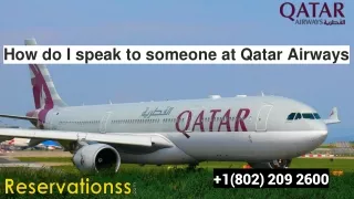 How do I speak to someone at Qatar Airways