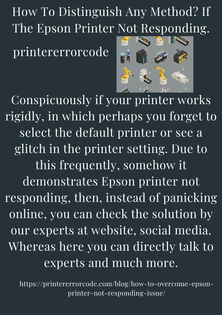 how to distinguish any method if the epson