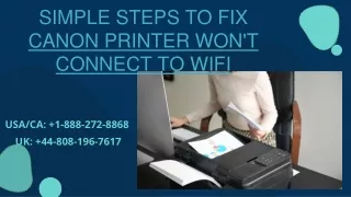 Guide To Fix Canon Printer Not Connecting To Wifi Error