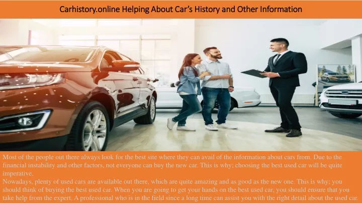 carhistory online helping about car s history and other information