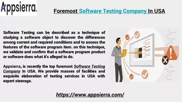 foremost software testing company in usa