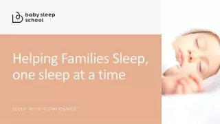 Helping Families Sleep, one sleep at a time