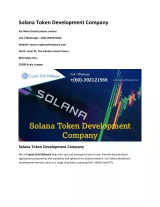 solana token development company