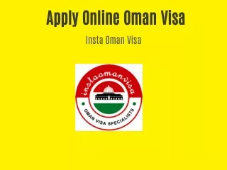 Apply Online Oman Visa
