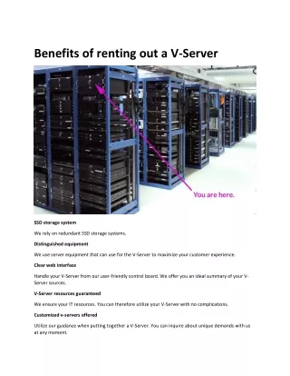 benefits of renting out a v server
