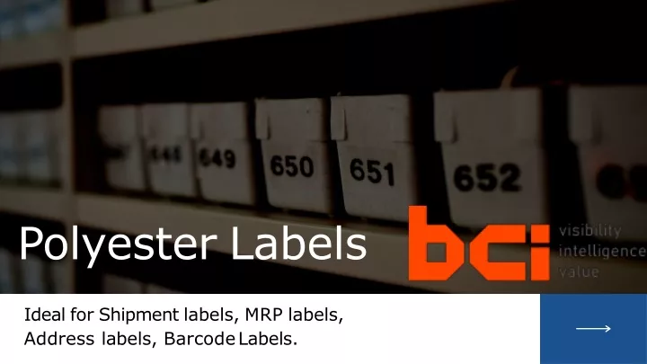 polyester labels