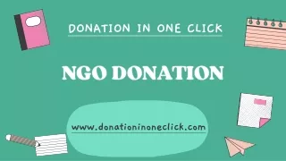 donation in one click