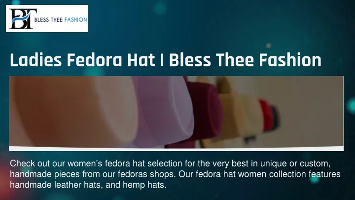ladies fedora hat bless thee fashion
